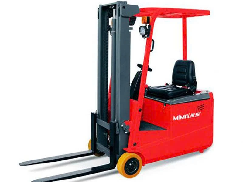 XE NÂNG ĐIỆN 1 TẤN 3 BÁNH NGỒI LÁI MIMA