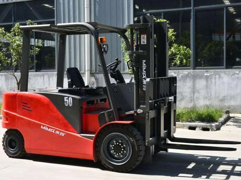 XE NÂNG ĐIỆN 5 TẤN 4 BÁNH NGỒI LÁI MIMA