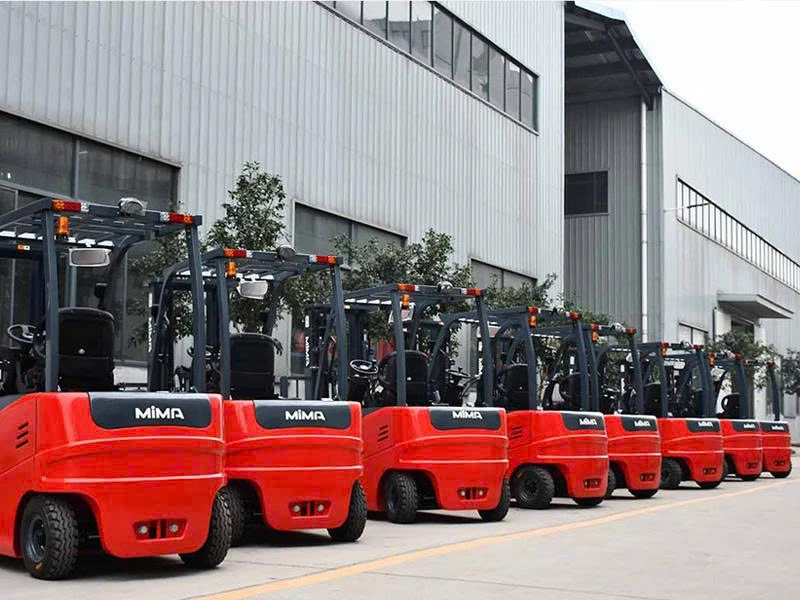 XE NÂNG ĐIỆN 4.5 TẤN 4 BÁNH NGỒI LÁI MIMA